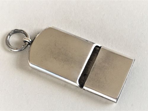 A Fine Edwardian Sampson Morden Silver Dog Whistle
