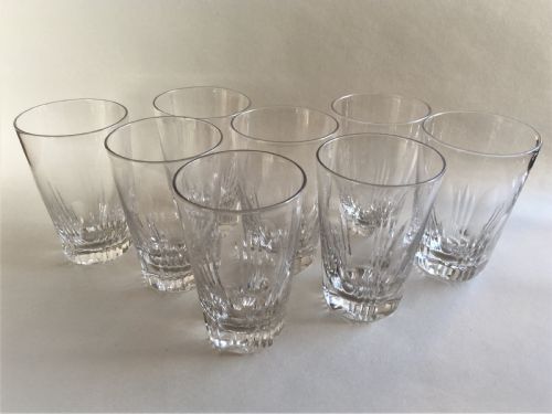 A Handsome Set of 8 Victorian Cut Water Glasses