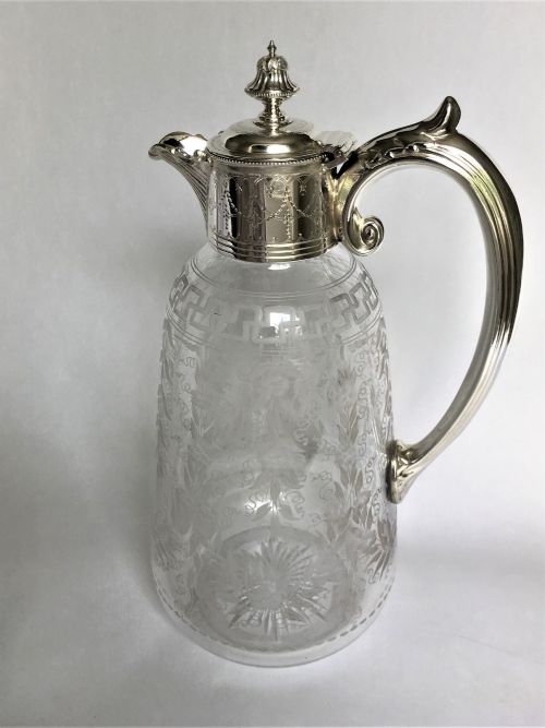 A Fabulous Victorian Silver Plated Claret Jug