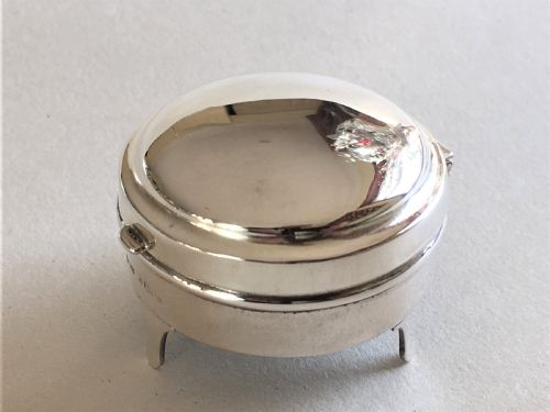 A Diminutive Silver Trinket/ring Box