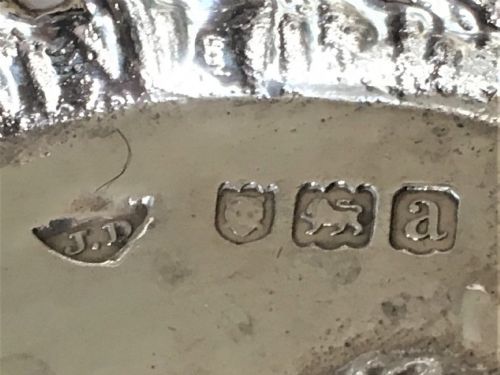 fig 1. A fabulous Victorian cast silver frog dish