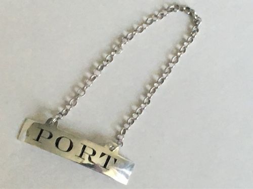 A Handsome Georgian Silver Port Label