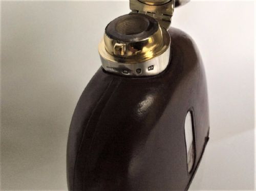 fig 1. A superb Victorian silver and glass hunting flask