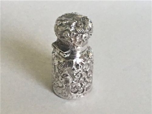 fig 1. A delightful Victorian silver scent bottle