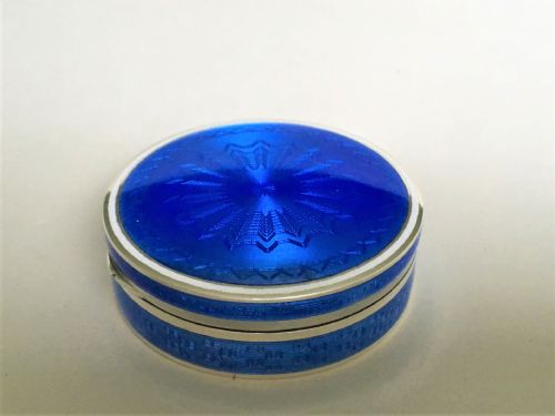 fig 1. A fabulous silver & enamel dressing table box