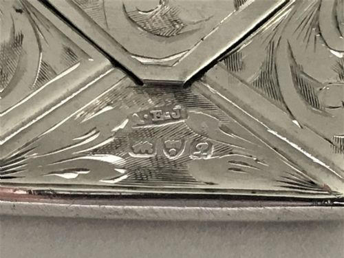 fig 1. A charming George V silver stamp case