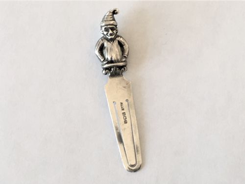 fig 1. A rare silver Mr. Punch bookmark