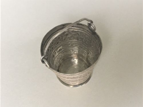 fig 1. An extremely rare 18th Century miniature Dutch silver bucket