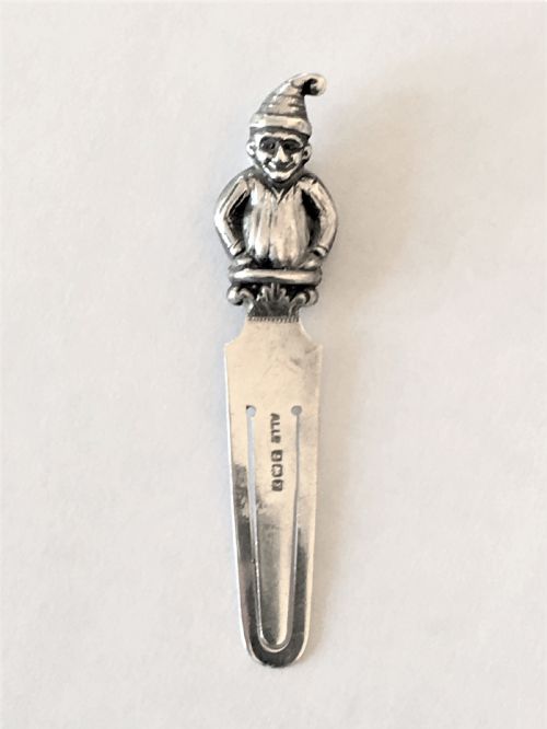 A Rare Silver Mr. Punch Bookmark