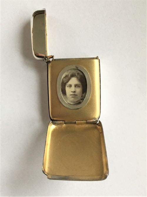 A Stunning Victorian Silver Vesta/photo Frame Combo