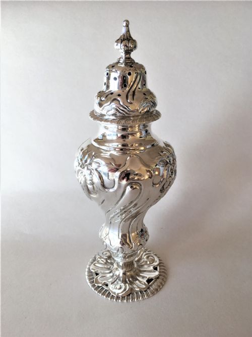 A Fabulous Victorian Silver Sugar Caster