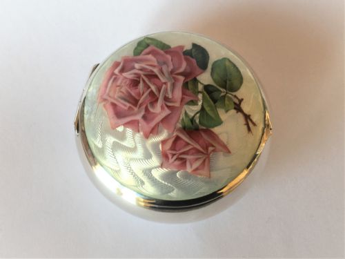 fig 1. A fabulous Edwardian silver & guilloche enamel box
