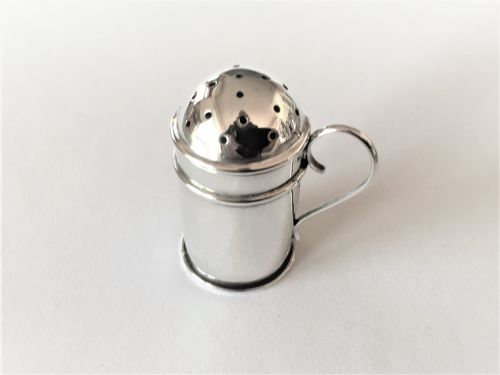 An Edwardian Silver Novelty Pepper Pot