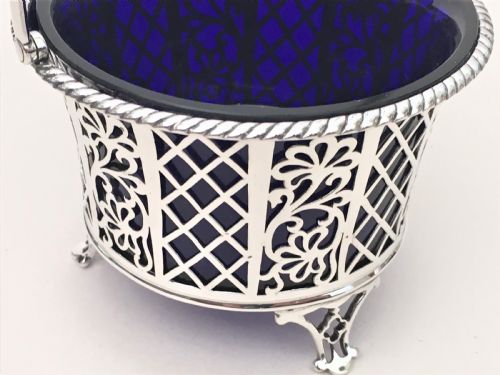 fig 1. A gorgeous George V pierced silver basket