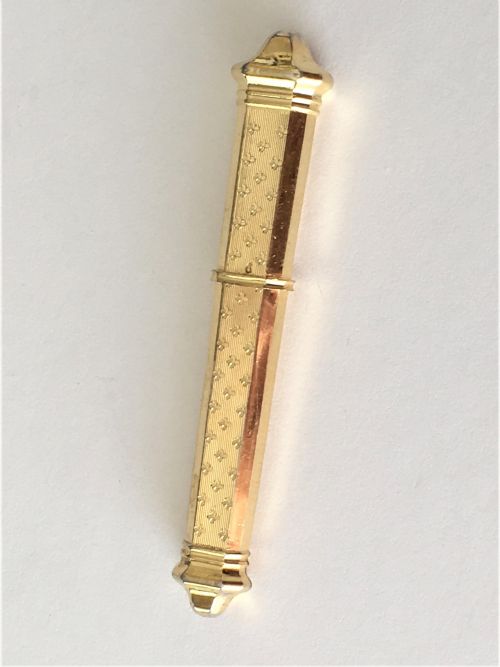 A Gorgeous French Silver Gilt Needle Case
