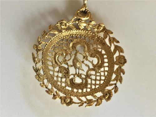 fig 1. A fabulous William Comyns pierced silver gilt bonbon spoon