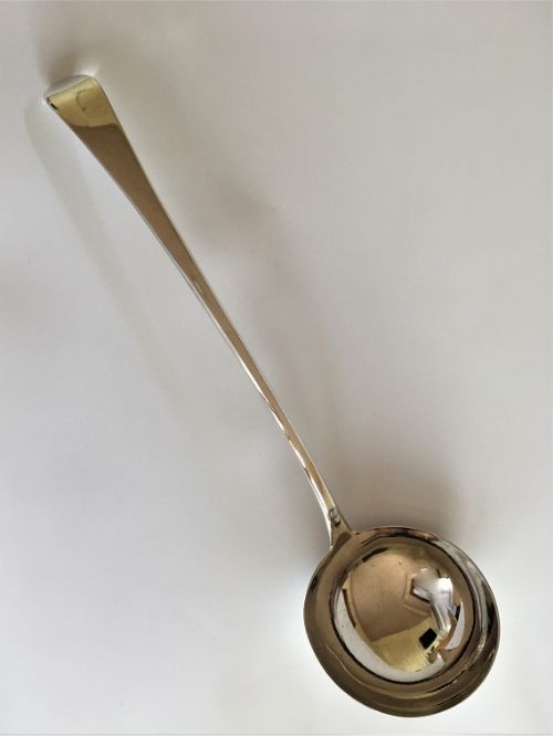 A Fine 18th Century Silver Soup Ladle