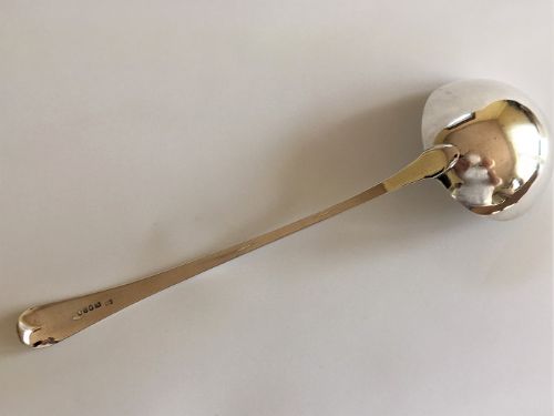 fig 1. A fine 18th Century silver soup ladle