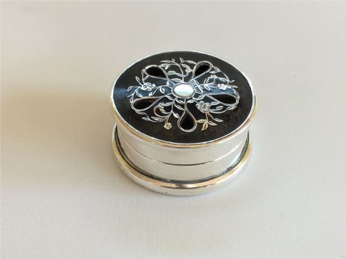 A Gorgeous Silver & Tortoiseshell Pot Pouree Box