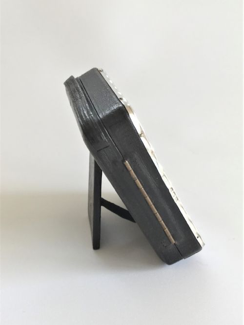 fig 1. A lovely silver travelling watch/clock case
