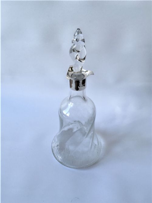 fig 1. An Edwardian Chester silver mounted decanter