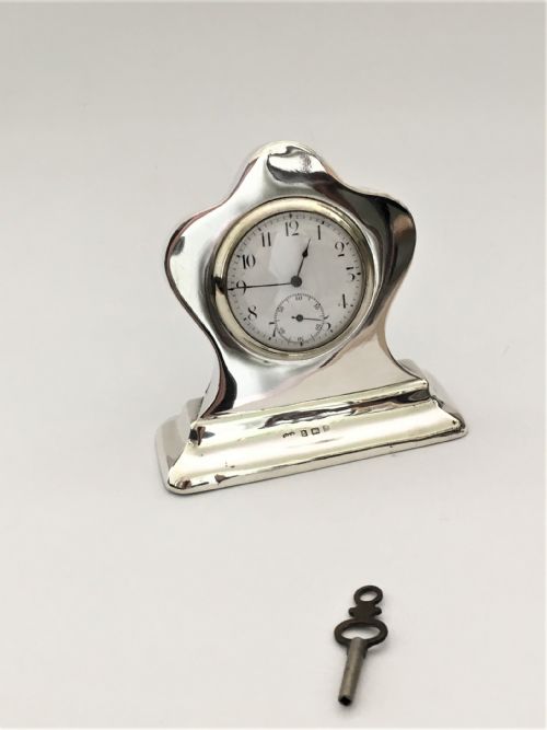 A Gorgeous Edwardian Silver Clock