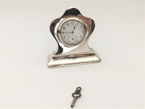 fig 1. A gorgeous Edwardian silver clock