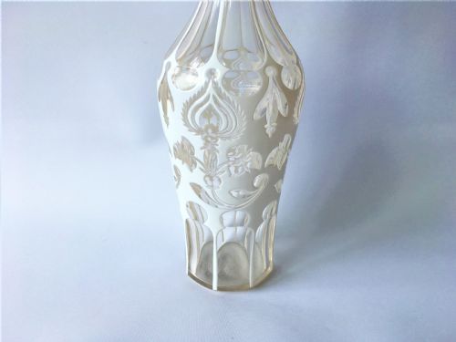 fig 1. A fabulous mid Victorian overlay cut decanter