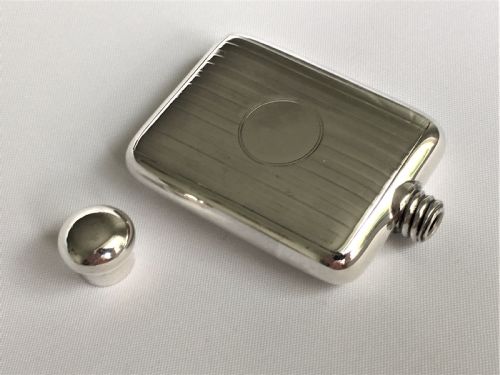 fig 1. A novelty 'hip flask' silver scent bottle