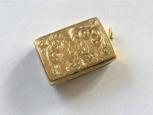 A Fabulous Early Victorian Silver Gilt Vinaigrette