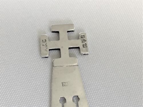 fig 1. A Chester silver 'friendship cross' silver bookmark