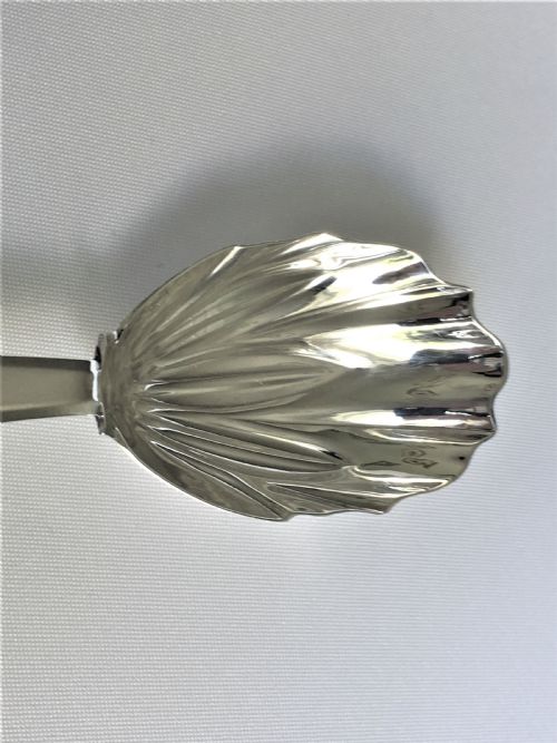 fig 1. A Georgian silver caddy spoon with stylised leaf bowl