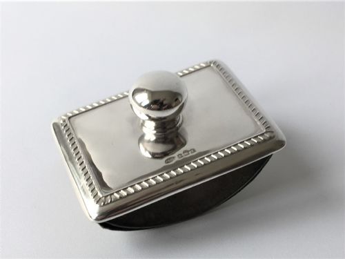 A Handsome Edwardian Silver Desk Blotter