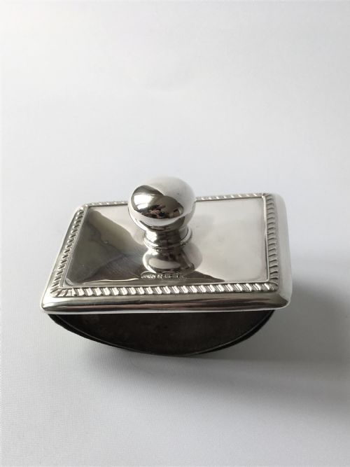 fig 1. A handsome Edwardian silver desk blotter