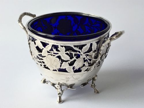 A Superb Victorian Naturalistic Silver Bowl