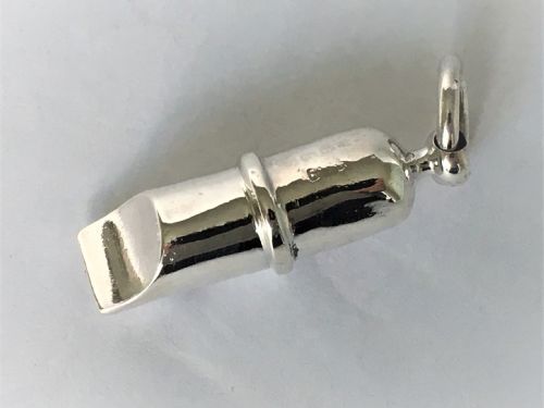 fig 1. A delightful Victorian silver dog whistle