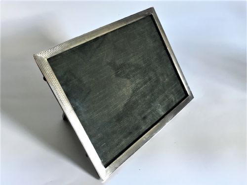 An Art Deco Silver Landscape/portrait Photo Frame