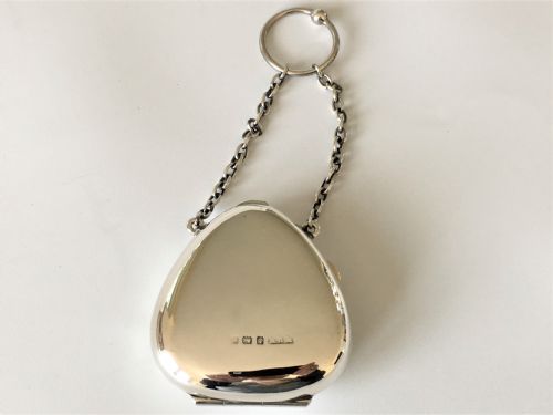 A Charming Silver Cocktail Compact/travelling Photo Frame