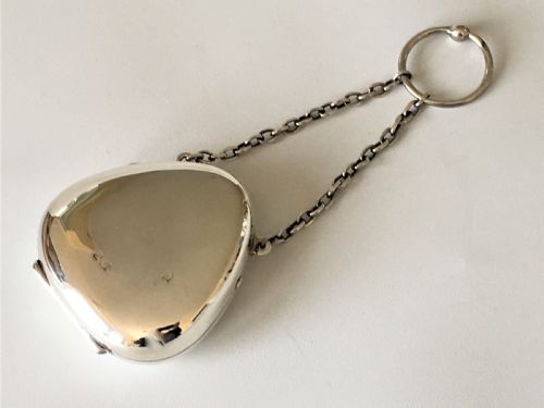 fig 1. A charming silver cocktail compact/travelling photo frame