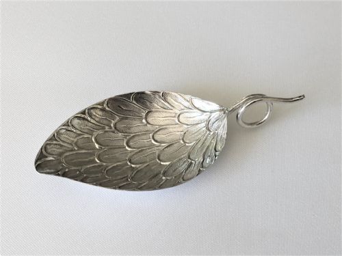A Gorgeous Georgian Silver 'Leaf' Caddy Spoon