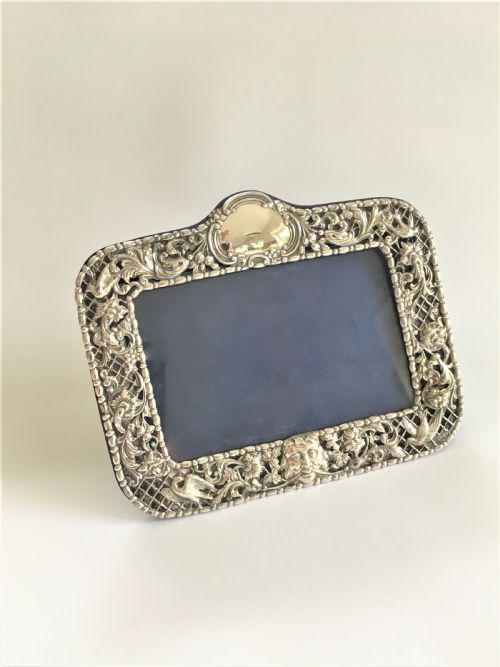 A Superb Pierced Silver Photo Frame by William Comyns