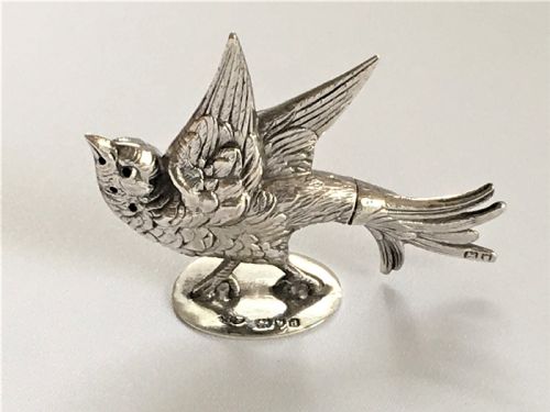 An Extremely Rare Victorian Silver Novelty Spice Pot