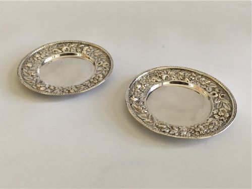 A Superb Pair of Tiffany & Co. Silver Trinket Dishes
