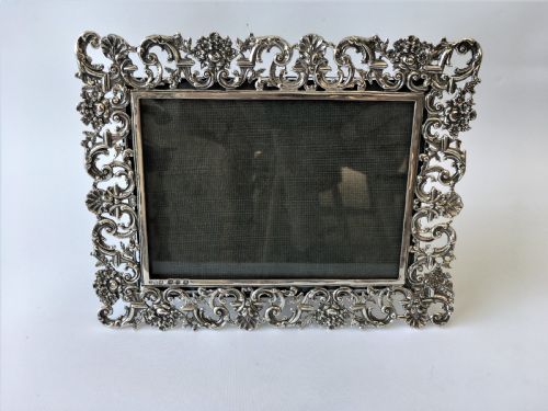 A Superb Fully Cast Victorian Silver Photo Frame