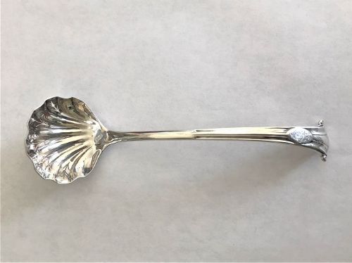 A Fully Cast Onslow Pattern Silver Sifter Spoon