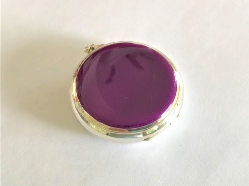 A Superb Silver & Guilloche Enamel Compact