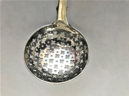 fig 1. A rare York silver sifting spoon for sugar