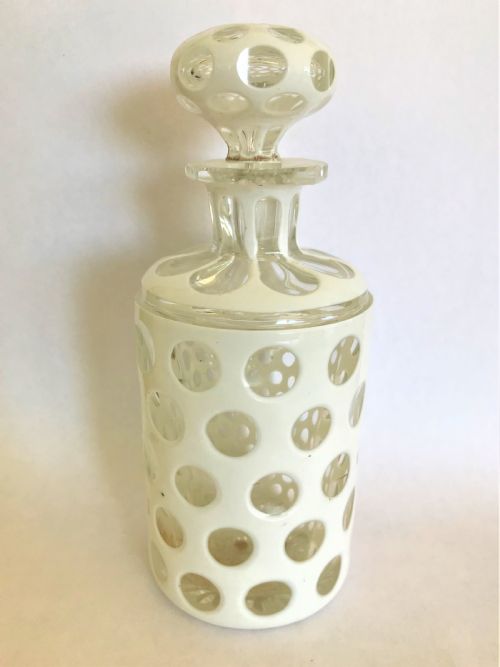 A Gorgeous Bohemian Overlay Cologne Bottle