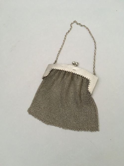 A Gorgeous Arts & Crafts Silver Chain Cocktail Bag