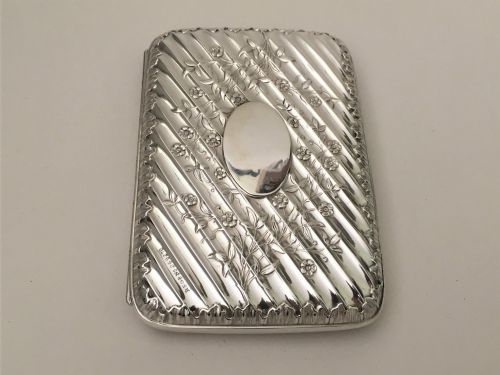 An Outstanding Quality Victorian Silver Cheroot Case